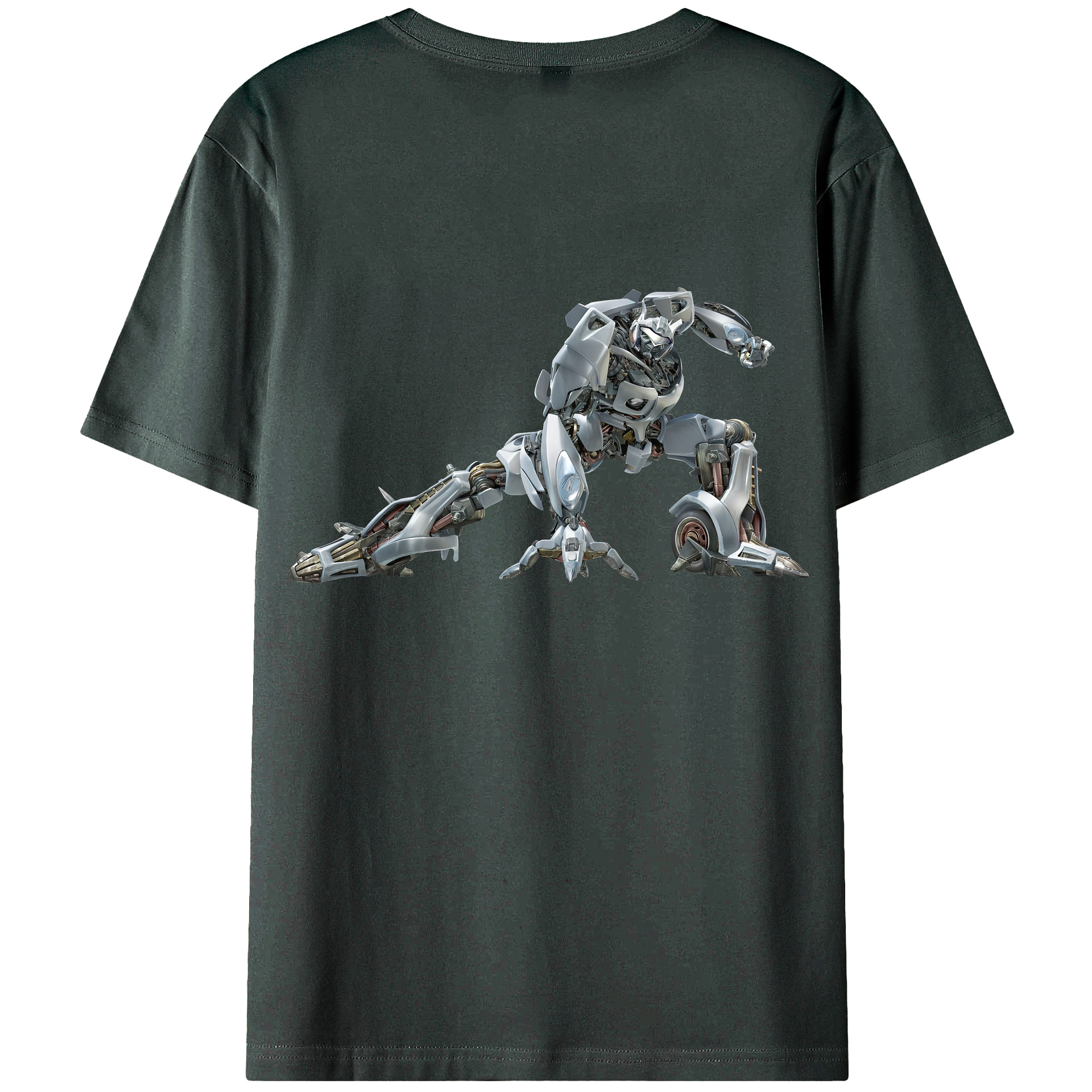 （画像用） Transformers トランスフォーマー 綿100％ メンズ半袖Tシャツ（バックプリント） 通気性